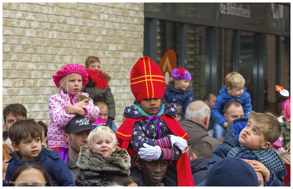 publiek bij intocht Sinterklaas