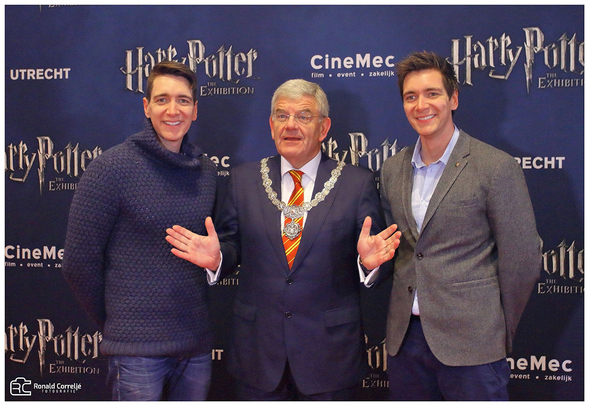 Burgemeester van Utrecht met Harry Potter acteurs